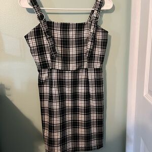 Forever 21 Black and White Checkered Mini Dress